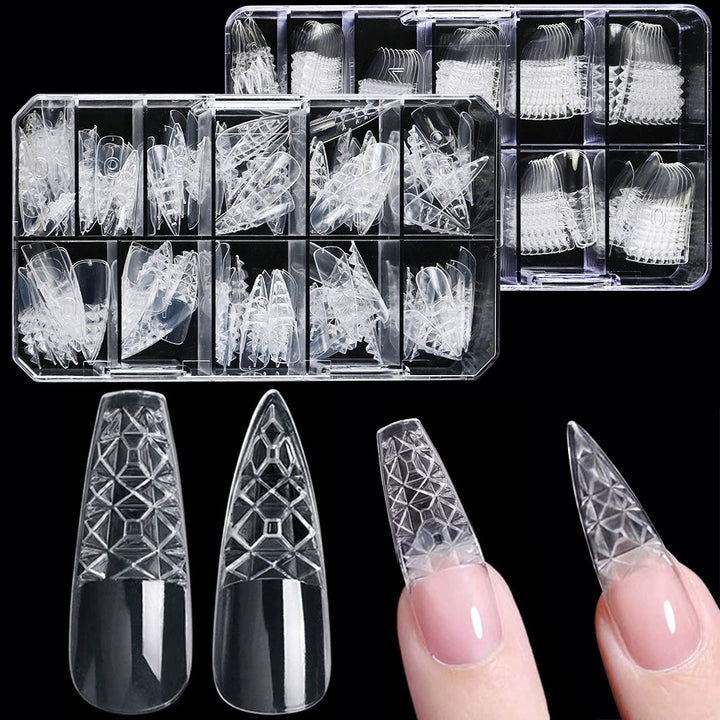 Premium Clear Nail Extension Tips Bowlift