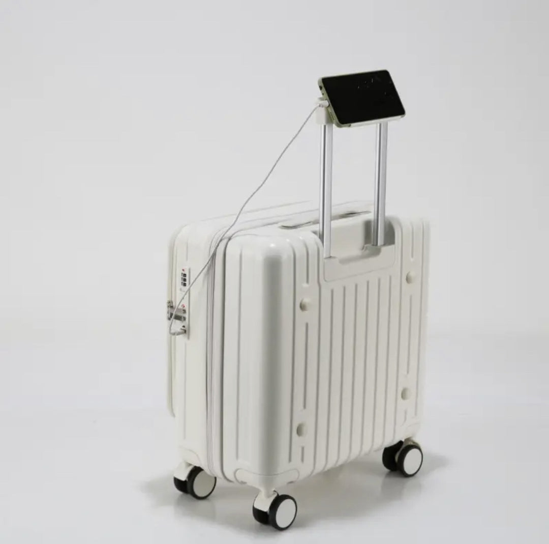 Unisex Lightweight High-Durability Hard-Shell Carry-On Suitcase Bowlift