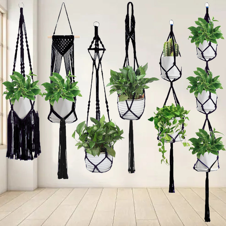 Macrame Plant Hanger Set Bowlift