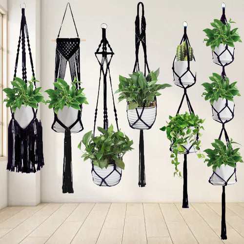 Macrame Plant Hanger Set Bowlift