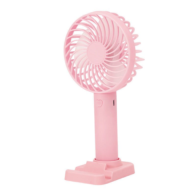 Unisex battery-operated portable fan with USB charging port and foldable stand Bowlift