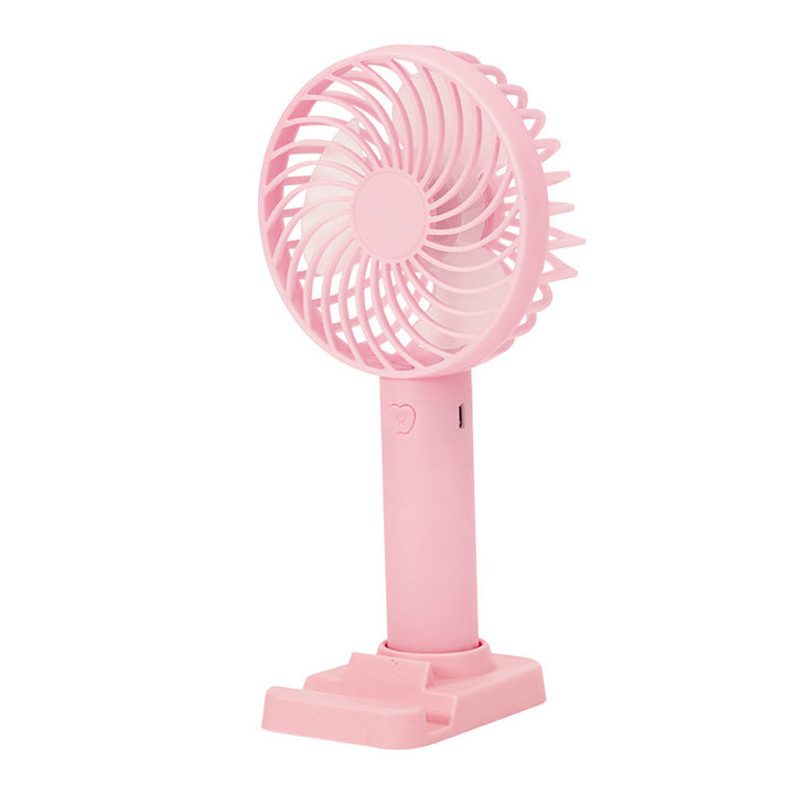 Unisex battery-operated portable fan with USB charging port and foldable stand Bowlift