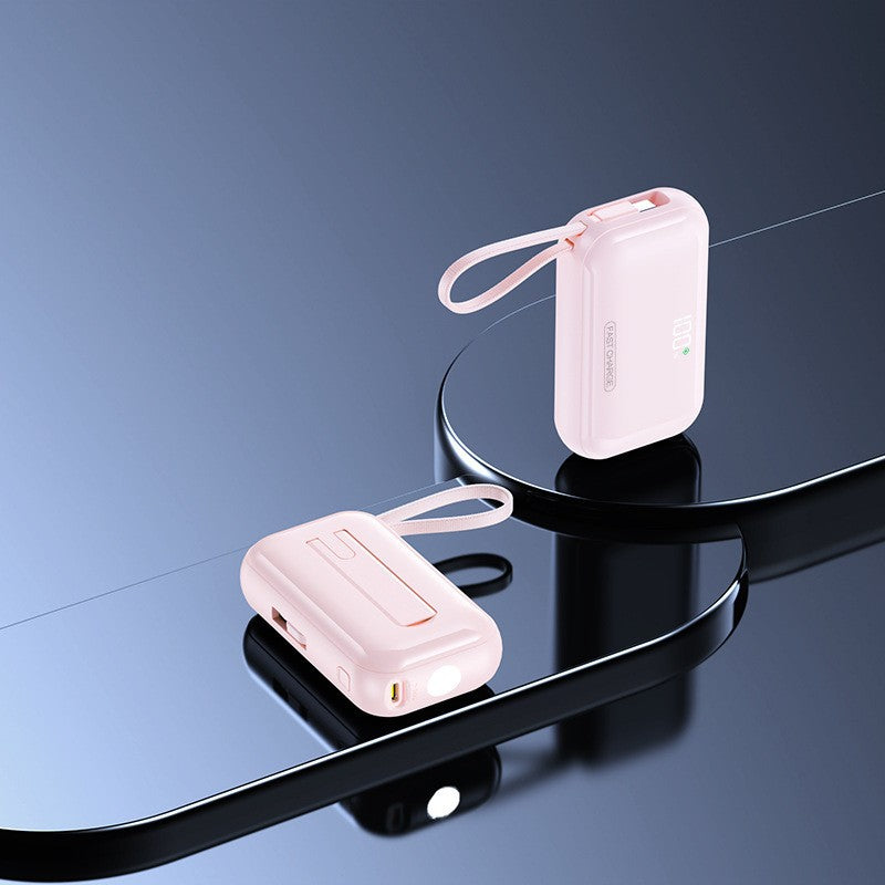 Portable power bank with compact charging and innovative carrying bag Bowlift