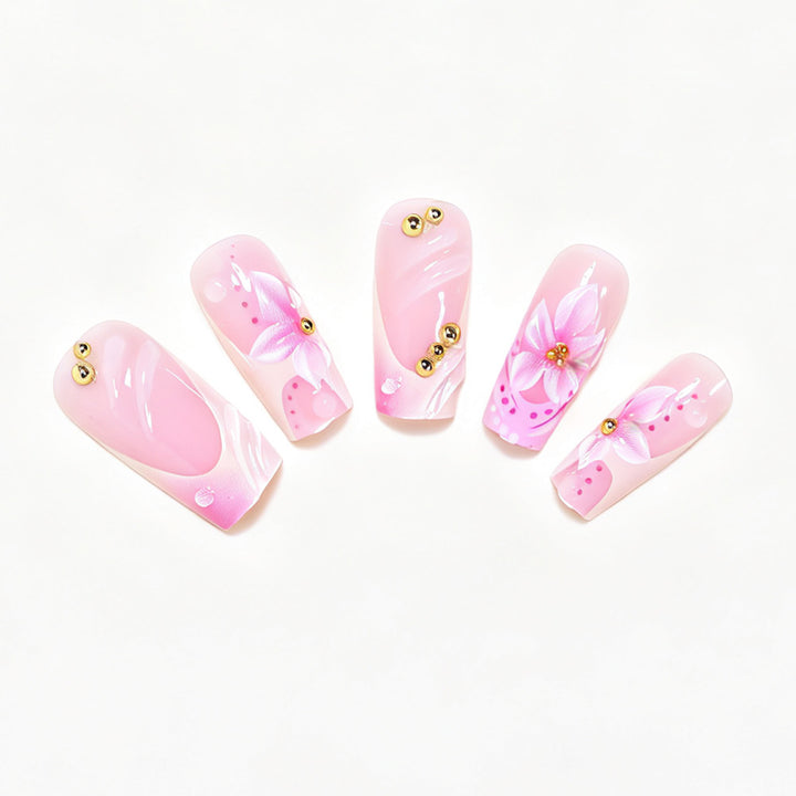 Artistic Floral Nail Art Design Set Bowlift