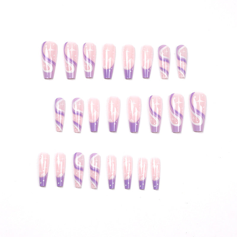 Artful Nail Extensions with Trendy Ombre Design Bowlift