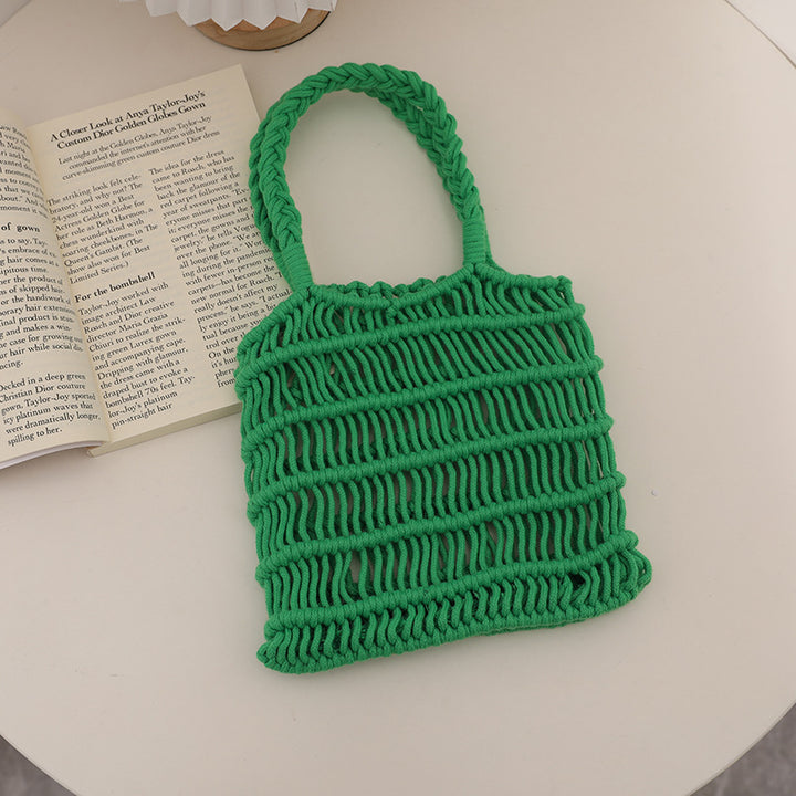 Braided Macrame Shoulder Bag Bowlift