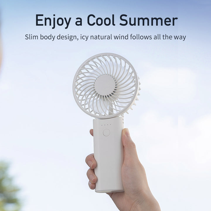 Unisex nan compact foldable rechargeable handheld fan with quiet brushless motor Bowlift