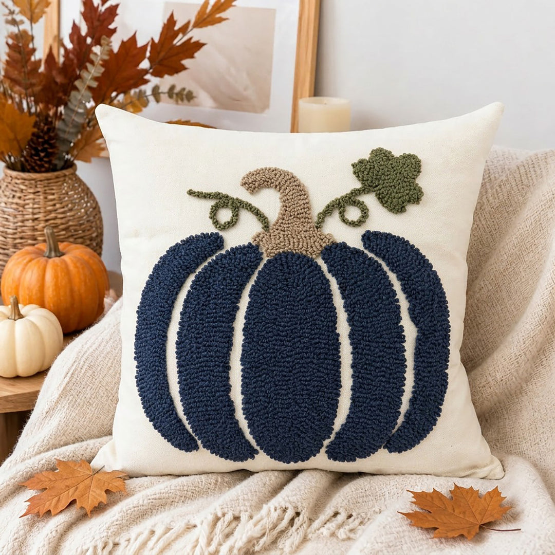 Decorative Cushion with Pumpkin Pattern