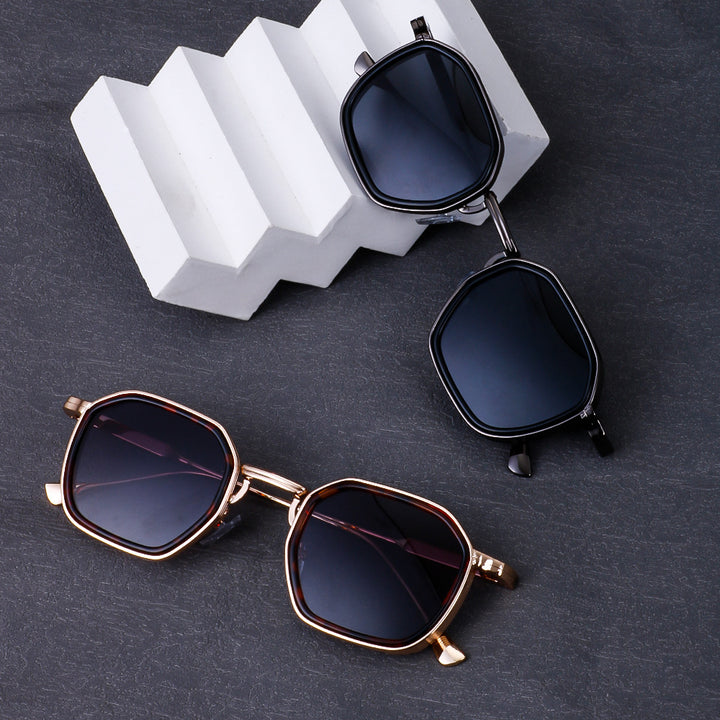 Ladies stylish sunglasses in modern octagonal design with high-quality polarized lenses Bowlift