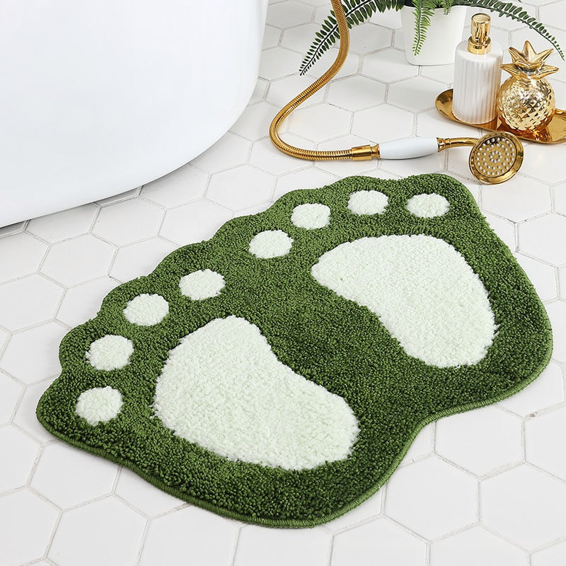Playful Bear Paw Print Bath Mat