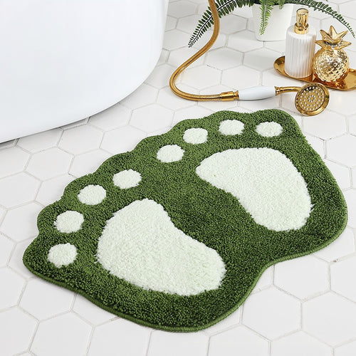 Playful Bear Paw Print Bath Mat