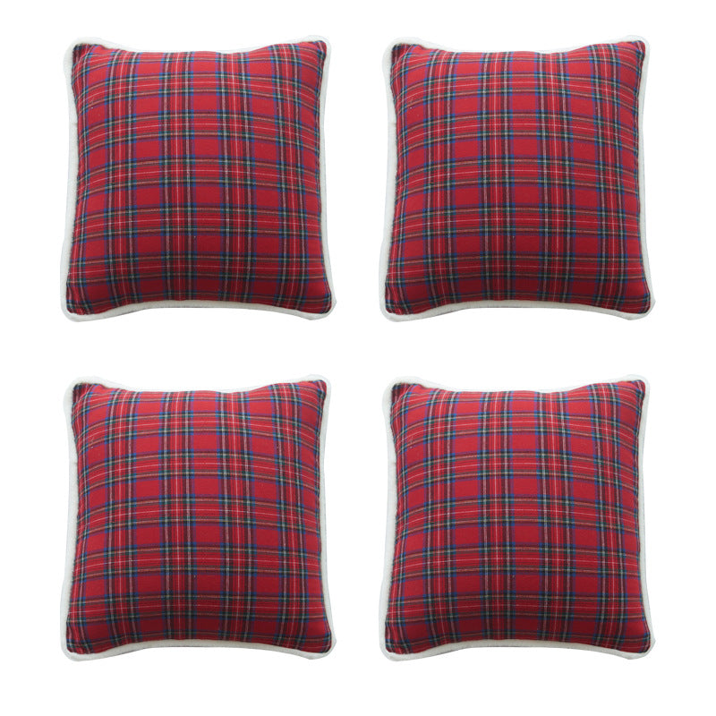 Cozy Plaid Decorative Cushion