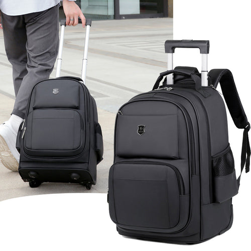 Versatile Rolling Laptop Travel Backpack Bowlift
