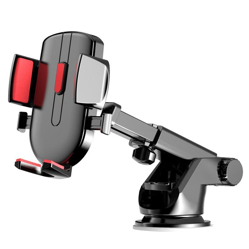 Adjustable telescopic suction car phone holder with full rotation gravity auto-lock Bowlift