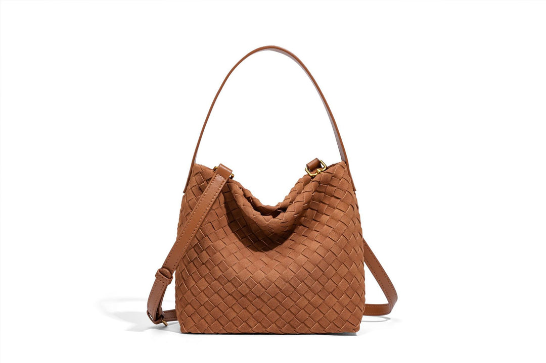 Textured Vegan Leather Crossbody Bag Bowlift