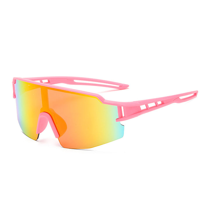 Unisex nan sporty wraparound sunglasses with ultra-light polycarbonate lens and non-slip nose bridge Bowlift