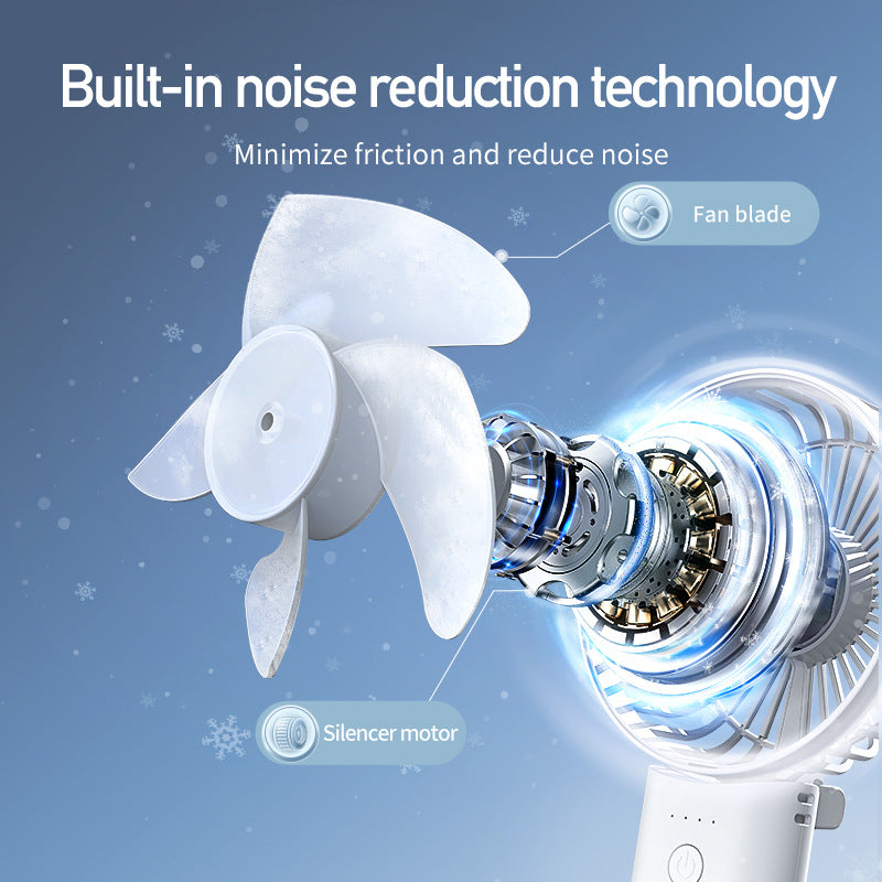 Women portable battery fan with multifunction display Bowlift