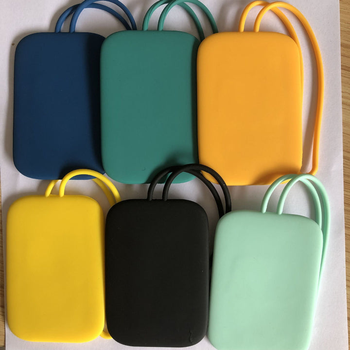 Silicone Protective Luggage Tag and Key Pouch with Flexible Loop Strap Bowlift