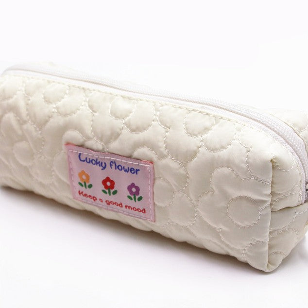 Quilted Cosmetic Pencil Case Bowlift