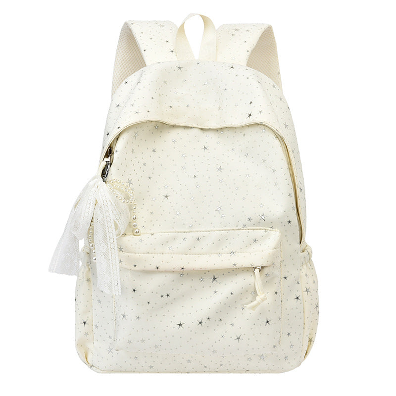 Elegant backpack with glittering stars and practical compartments Bowlift