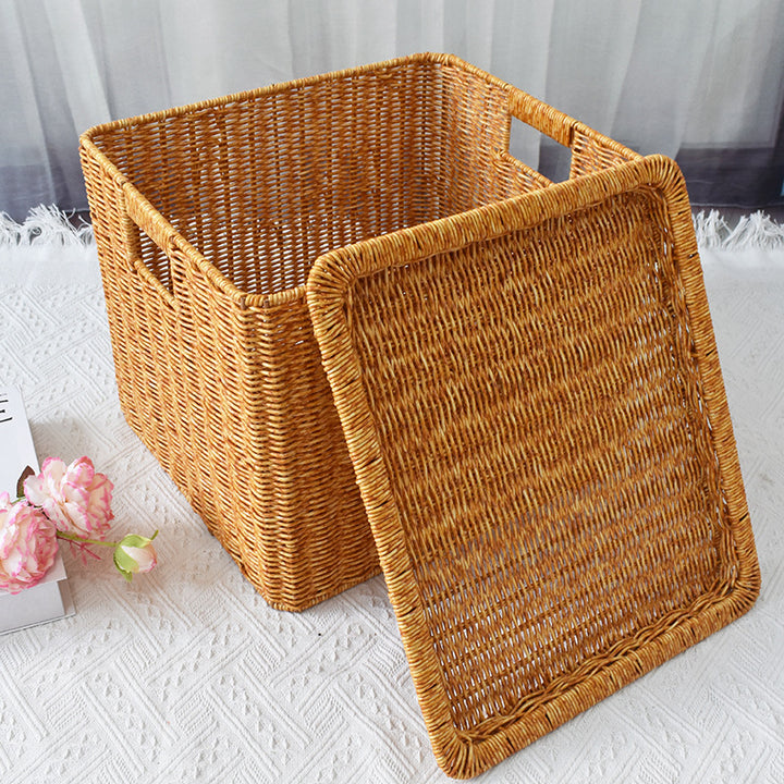 Stylish Woven Storage Chest Bowlift