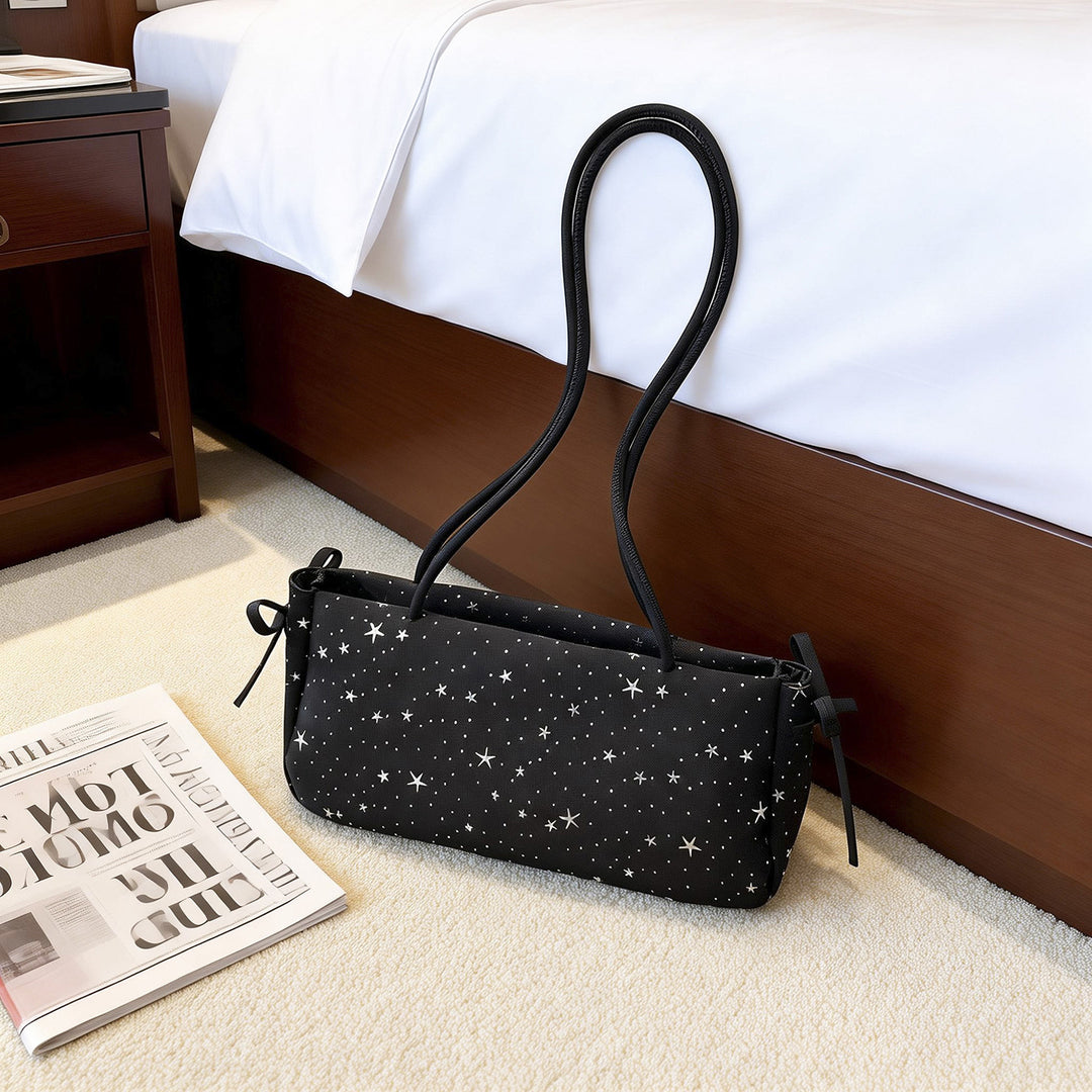 WoStar-Patterned Compact Shoulder Bag Bowlift