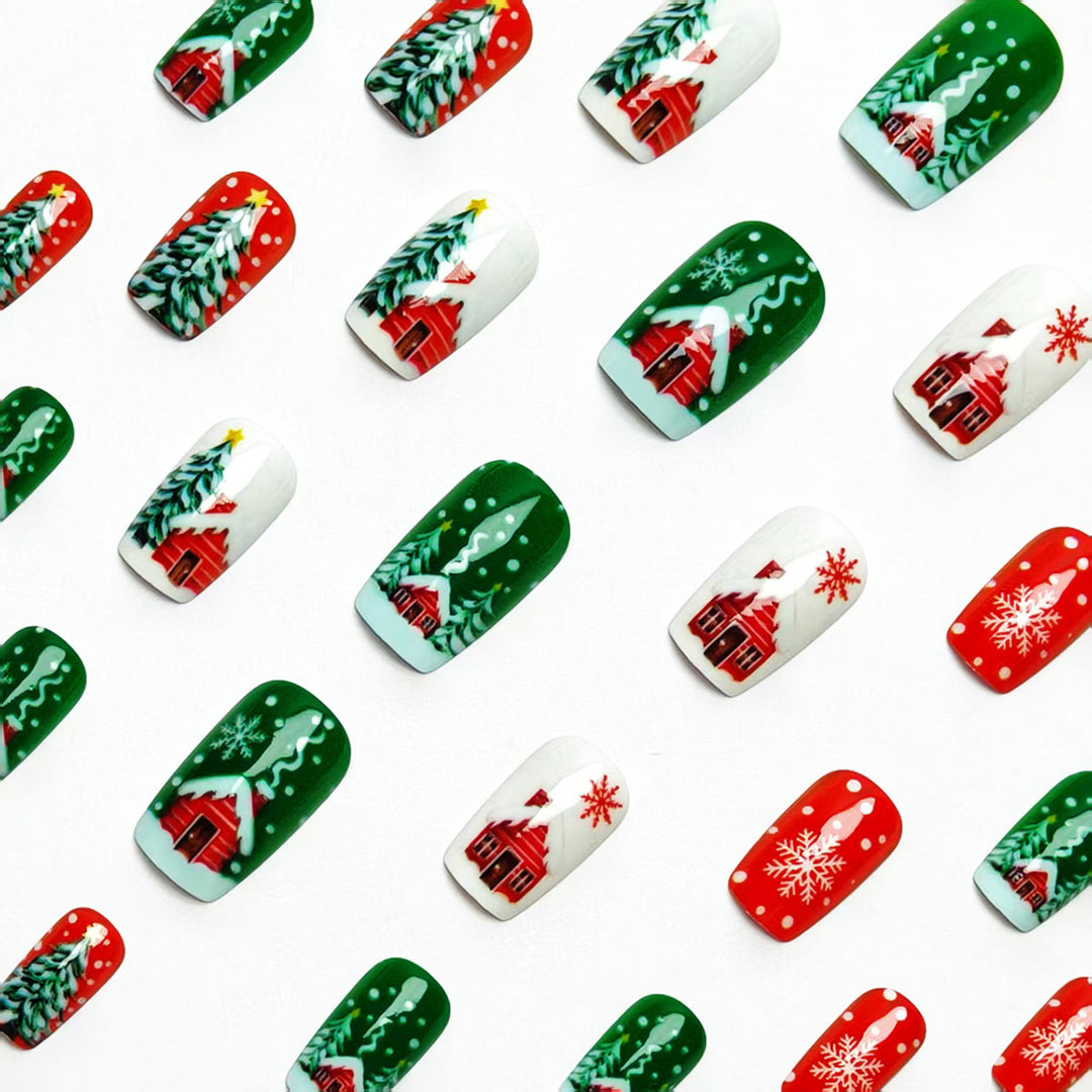 Holiday-Themed Festive Nail Art Bowlift