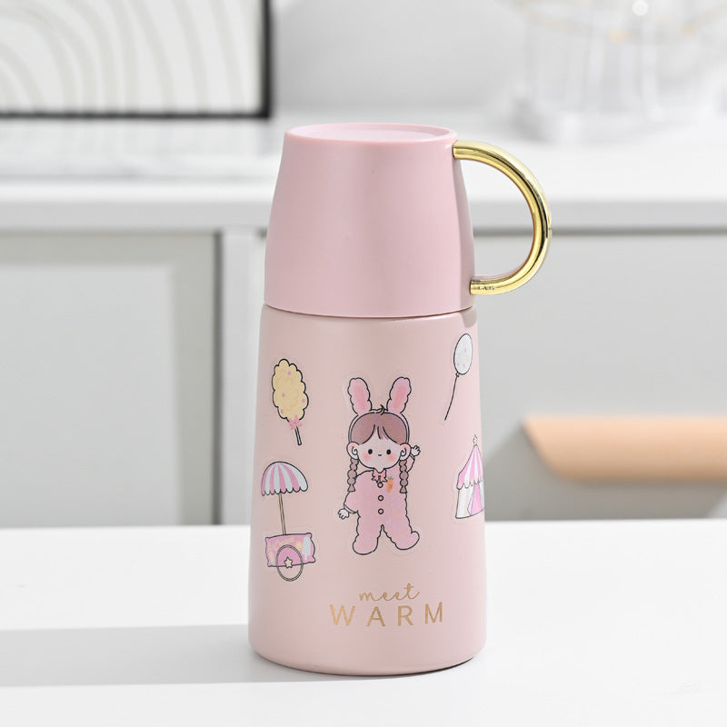 Ladies Insulated Carafe with Colorful Motif Design Bowlift