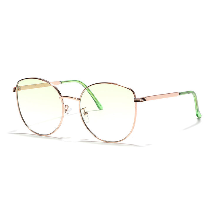 Women's geometric sunglasses with narrow metal frame Bowlift