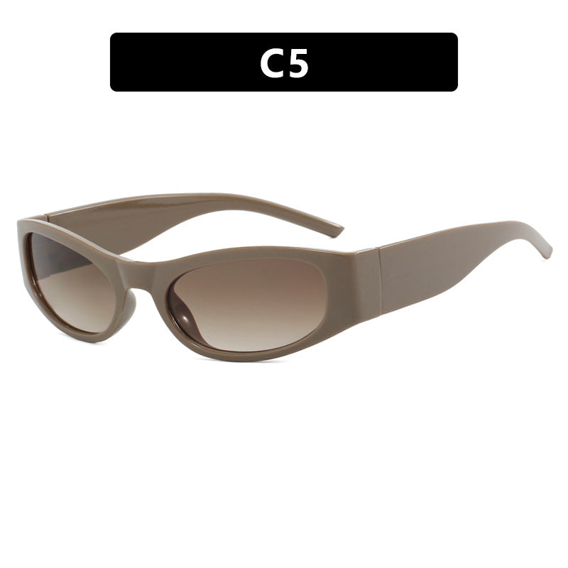 Women's sporty sunglasses with a wide frame and UV protection Bowlift