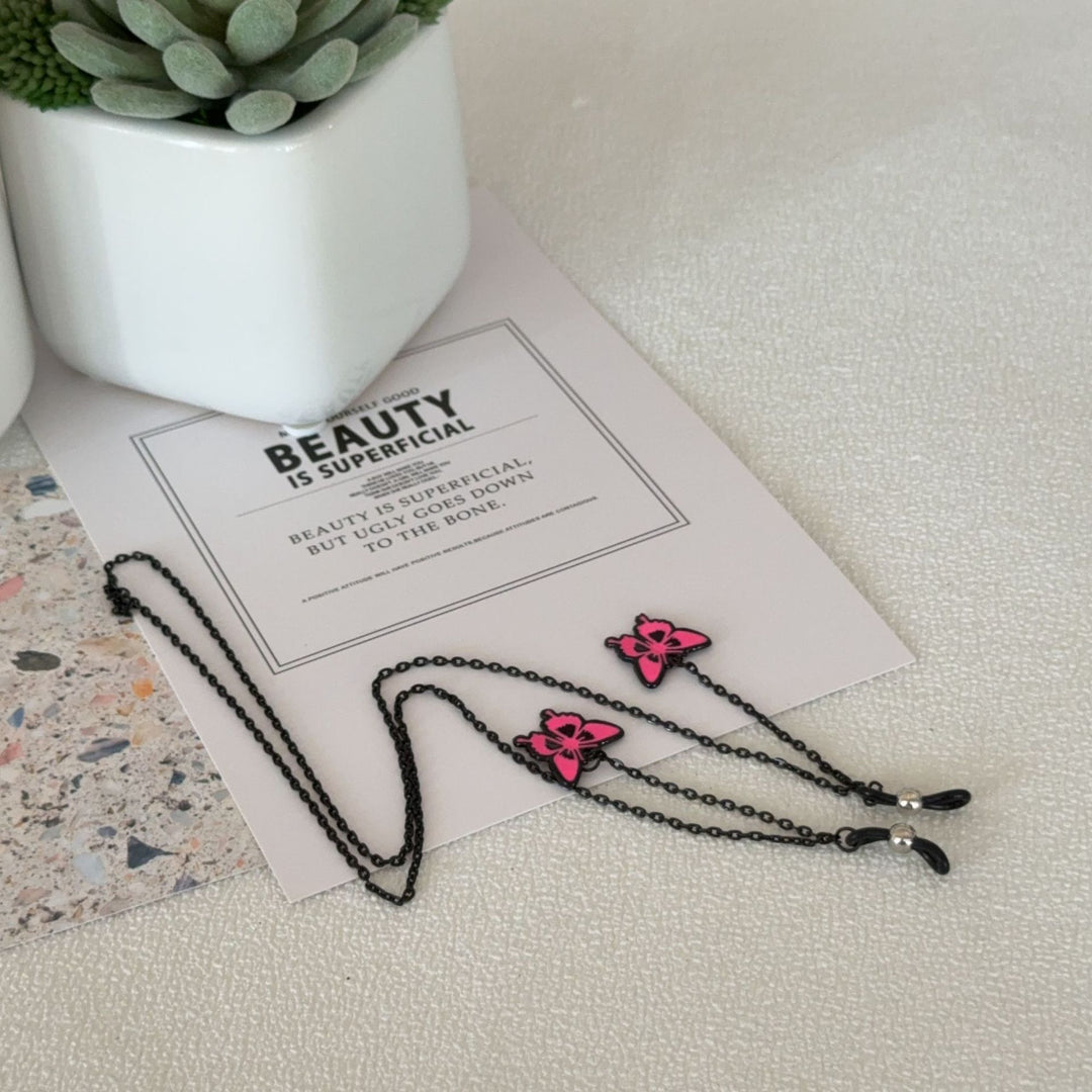 Butterfly-Themed Eyewear Chain Holder Bowlift