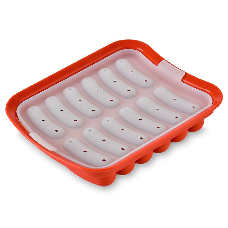 Silicone ice cube mold with integrated cooling design Bowlift