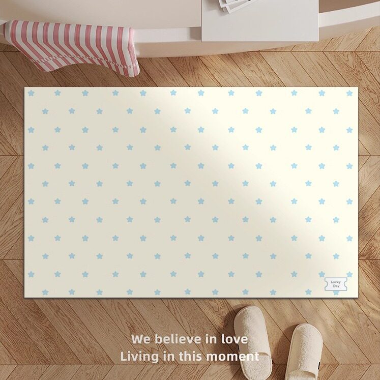 Decorative Star-patterned Bath Mat Bowlift