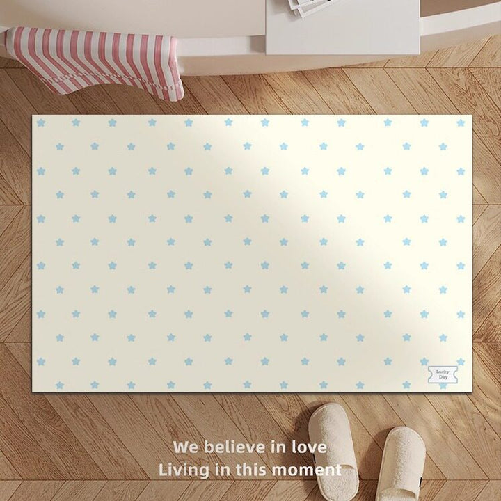 Decorative Star-patterned Bath Mat Bowlift