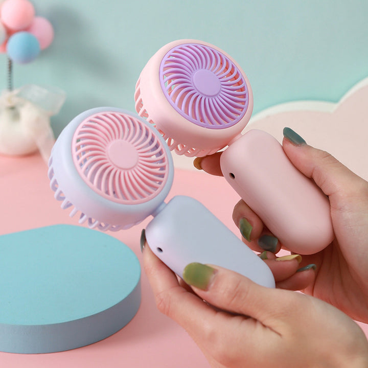 Women's Portable Handheld Fan with USB Charging Function and Adjustable Tilt Angle Bowlift