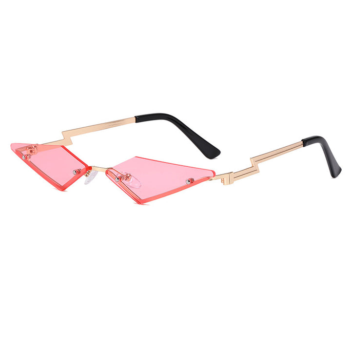 Women's geometric designer sunglasses with innovative frame Bowlift
