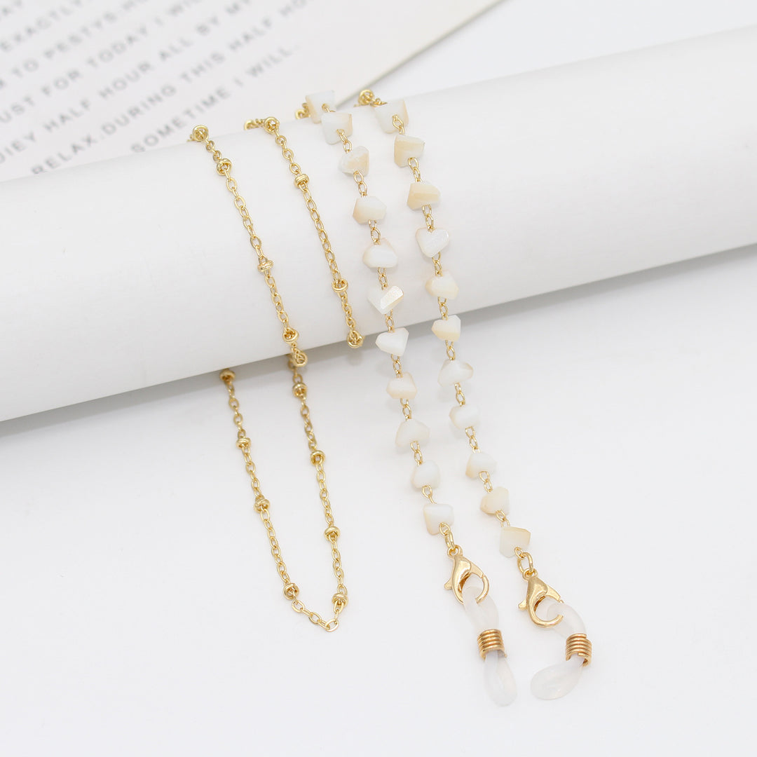 Floral Decorated Eyewear Chain Bowlift