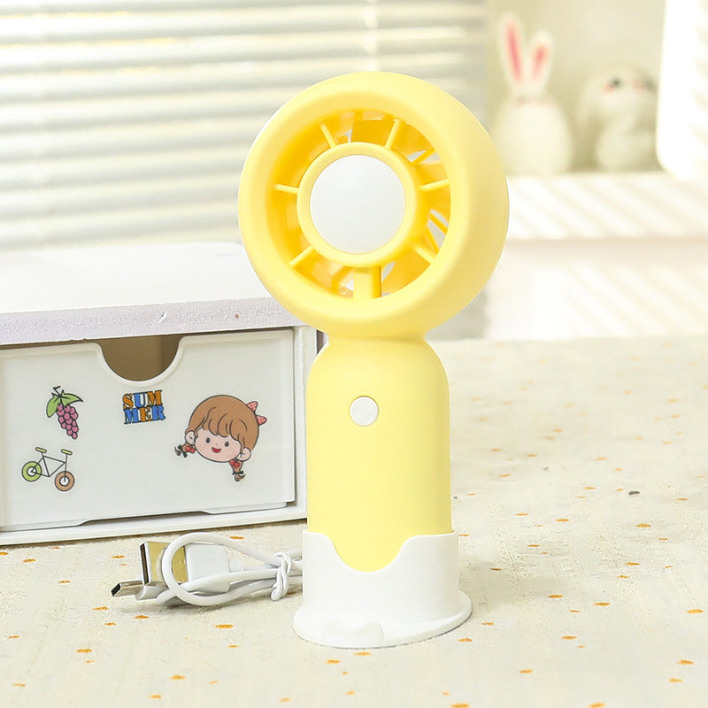 Ladies Portable Handheld Fan with Cute Bear Design Bowlift