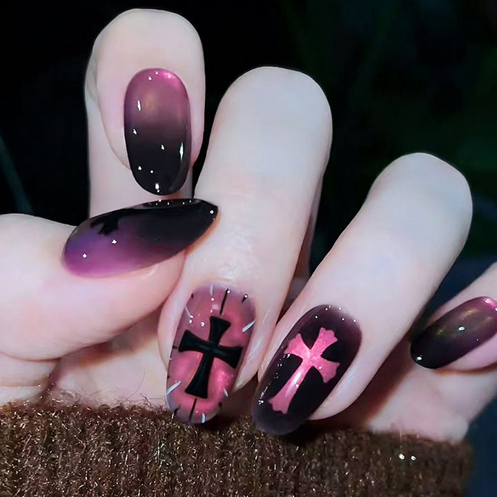 Whimsical Bunny-Themed Press-On Nail Art Set Bowlift