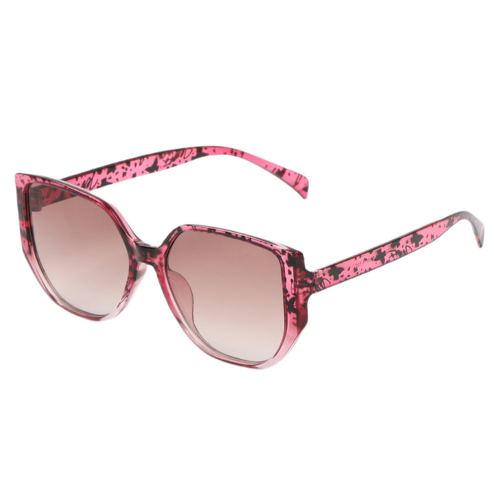 Women's fashionable oversized sunglasses with animal pattern Bowlift