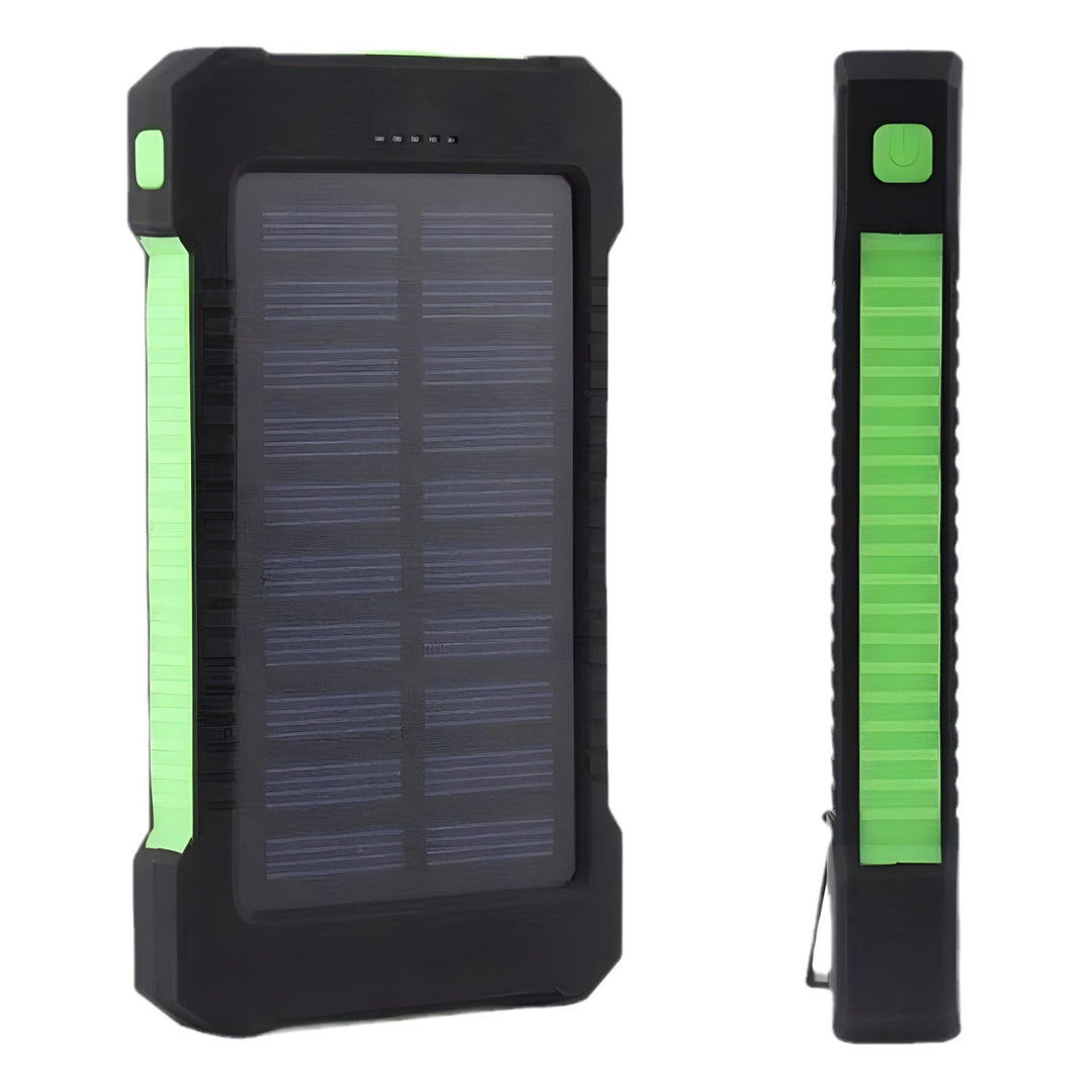Solar power bank with high charging efficiency and robust housing Bowlift