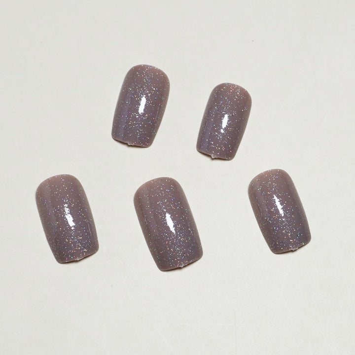 Glitter Infused Press-On Nail Set Bowlift