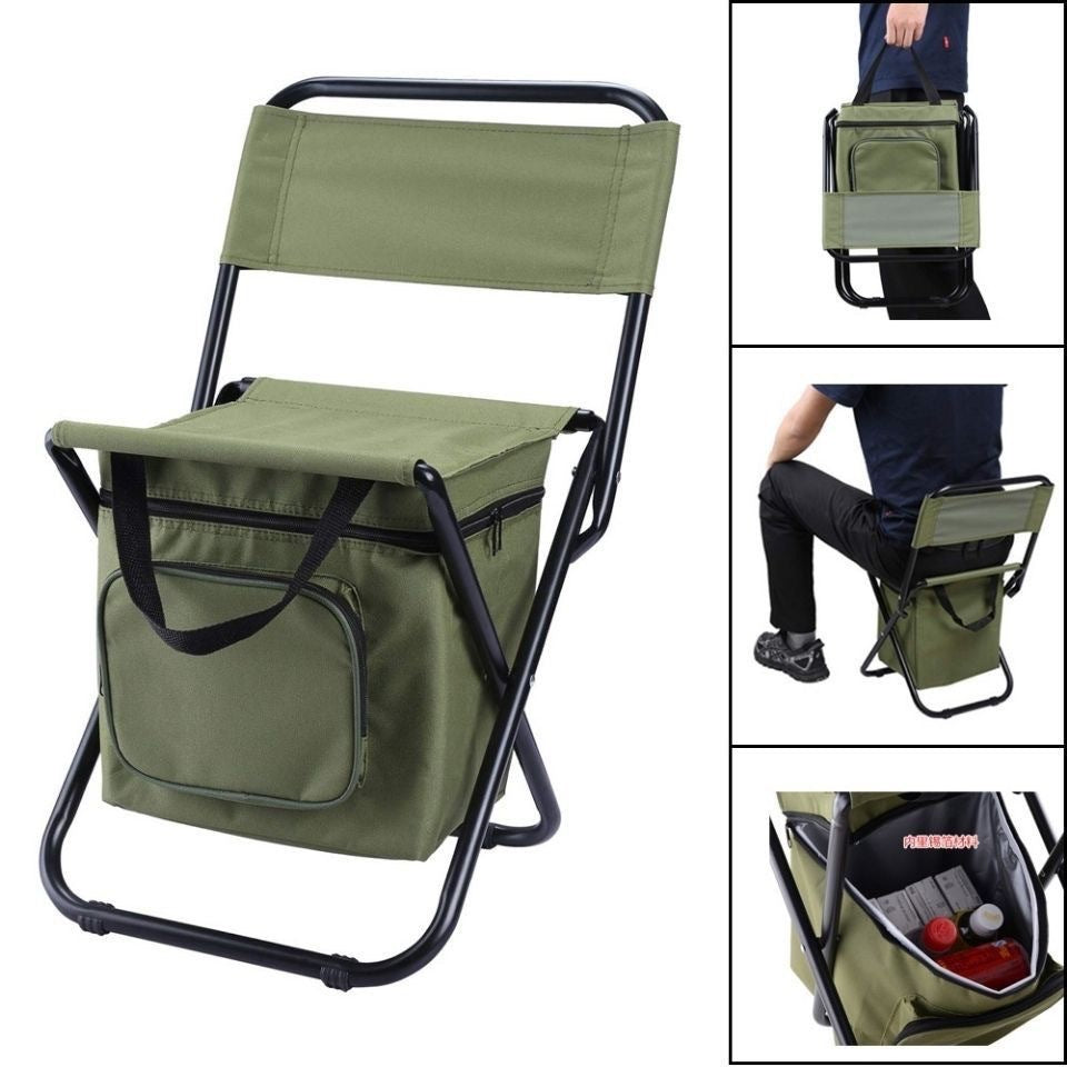 Women's Folding Chair with Cooler Bag Bowlift