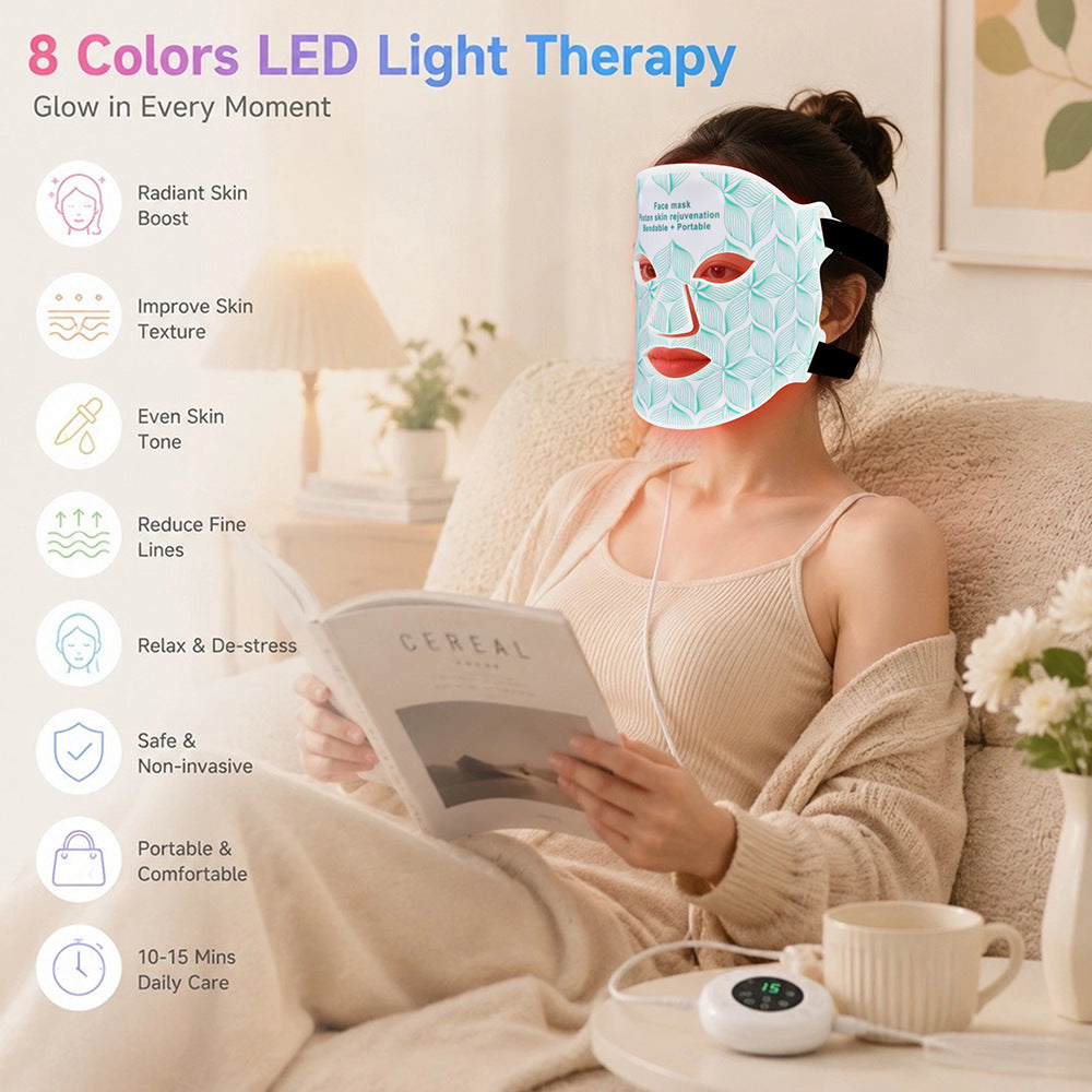 Red Light Therapy Face Mask for Wrinkles & Skin Rejuvenation