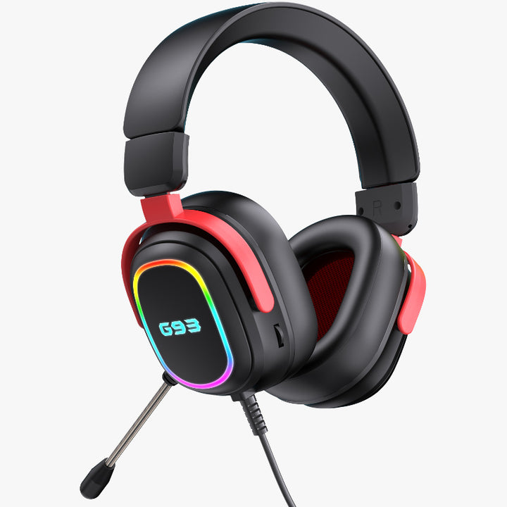 Gaming headset with RGB backlighting and comfortable padding Bowlift
