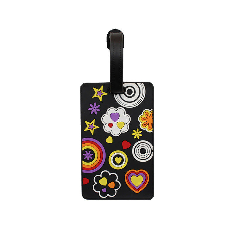 Unisex Luggage Tag with Modern Geometric Design Bowlift