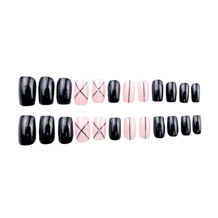 Stylish Geometric Pattern Nail Art Bowlift