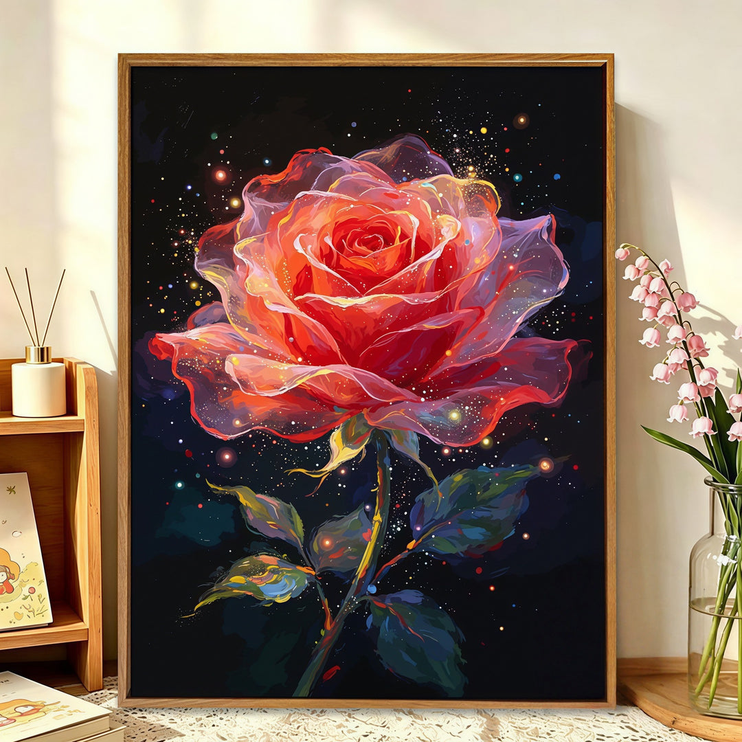 Floral Galaxy Canvas Art Bowlift