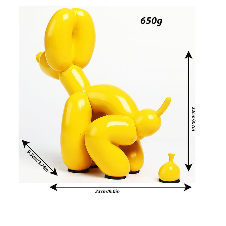 Decorative Dog Figure Bowlift