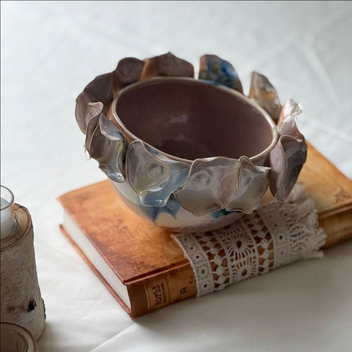 Artistic Decorative Petal Serving Bowl
